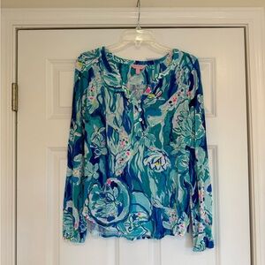 Lilly Pulitzer Lila’s Tunic Top Size M